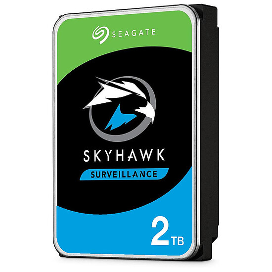Disque dur interne Seagate SkyHawk - 2 x 2 To (4 To) - 64 Mo