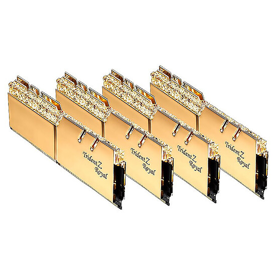 Mémoire G.Skill Trident Z Royal Gold RGB - 4 x 32 Go (128 Go) - DDR4 3600 MHz - CL16