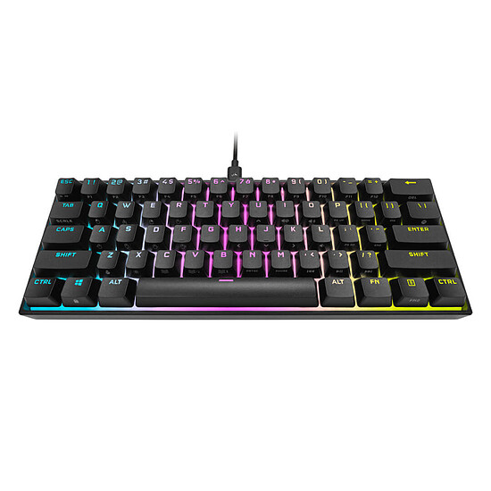 Clavier PC Corsair K65 RGB Mini 60% - Noir - Cherry MX Red - Autre vue