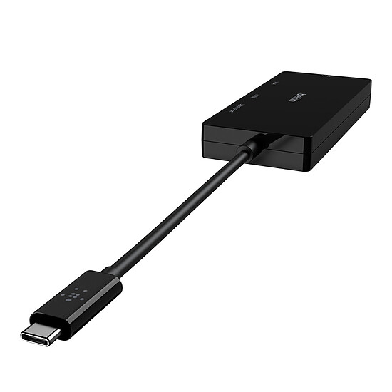 Station d'accueil PC portable Belkin Adaptateur USB-C avec 1x HDMI 4K, 1x DisplayPort, 1x DVI, 1x VGA - Autre vue