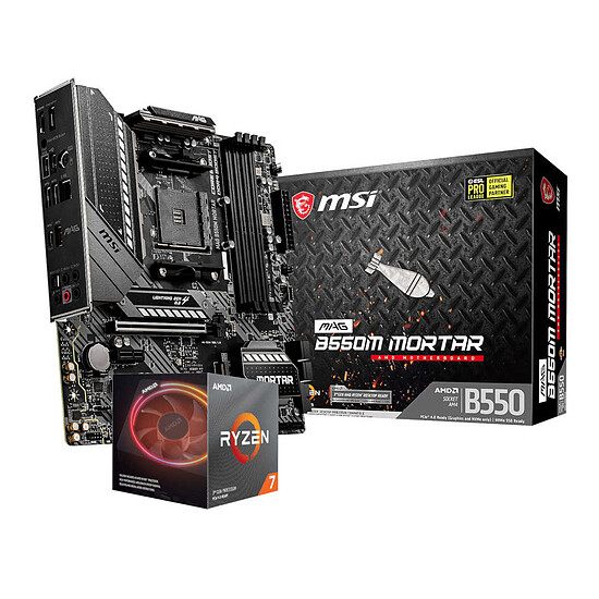 Kit upgrade PC AMD Ryzen 7 3700X + MSI B550M Mortar