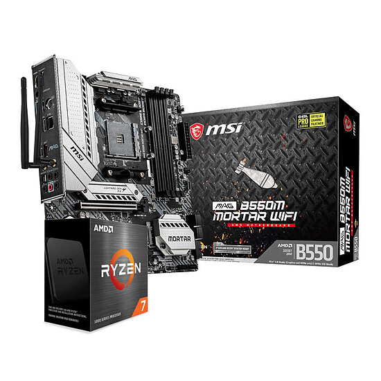 Kit upgrade PC AMD Ryzen 7 5800X + MSI B550M Mortar Wi-Fi