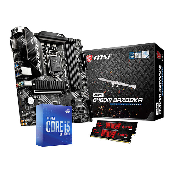 Kit upgrade PC Intel Core i5 10600K - MSI B460 - RAM 16Go
