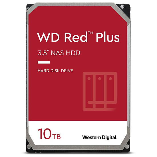 Disque dur interne Western Digital WD Red Plus - 10 To - 256 Mo - Occasion