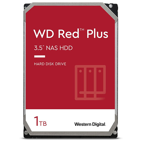 Disque dur interne Western Digital WD Red Plus - 2 x 1 To (2 To) - 64 Mo