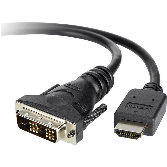 Câble DVI Belkin Câble DVI/HDMI - 3 m