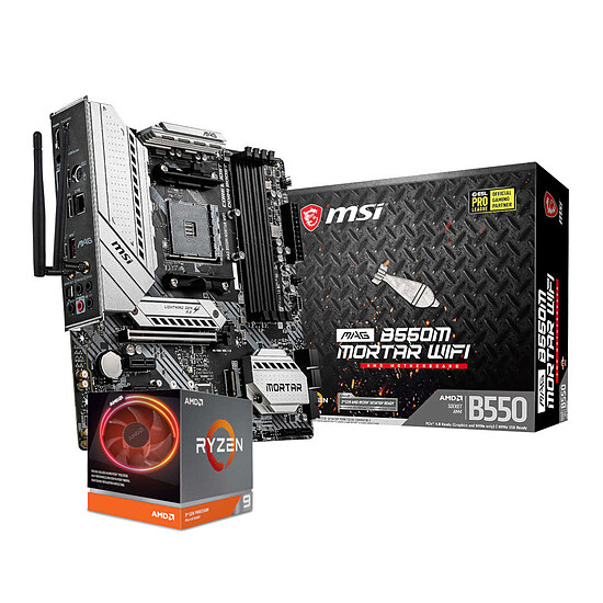 Kit upgrade PC AMD Ryzen 9 3900X + MSI B550M Mortar Wi-Fi