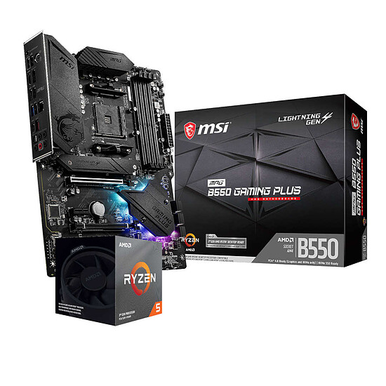 Kit upgrade PC AMD Ryzen 5 3600 + MSI B550 Gaming PLUS