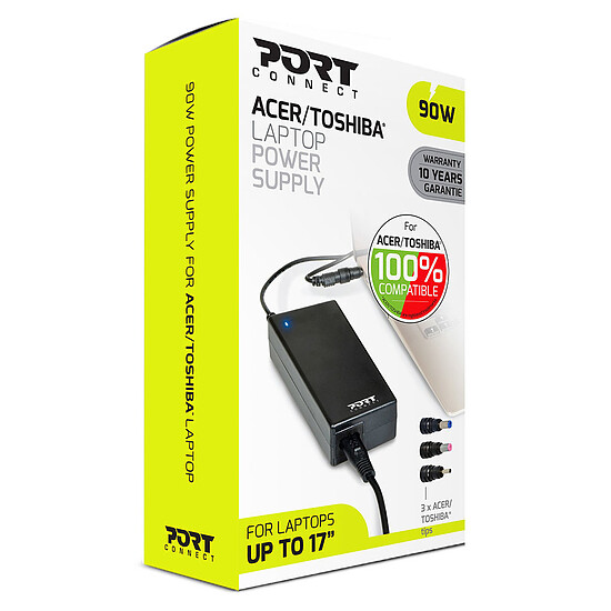 Chargeur PC portable Port Connect Chargeur secteur Acer/Toshiba (90W) - Autre vue