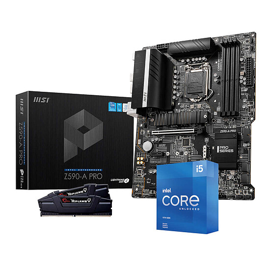 Kit upgrade PC Intel Core i5 11600KF - MSI Z590 - RAM 16 Go