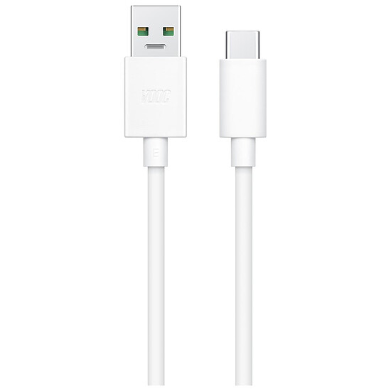 Adaptateurs et câbles Oppo Câble VOOC USB-A vers USB-C (blanc) - 1 m