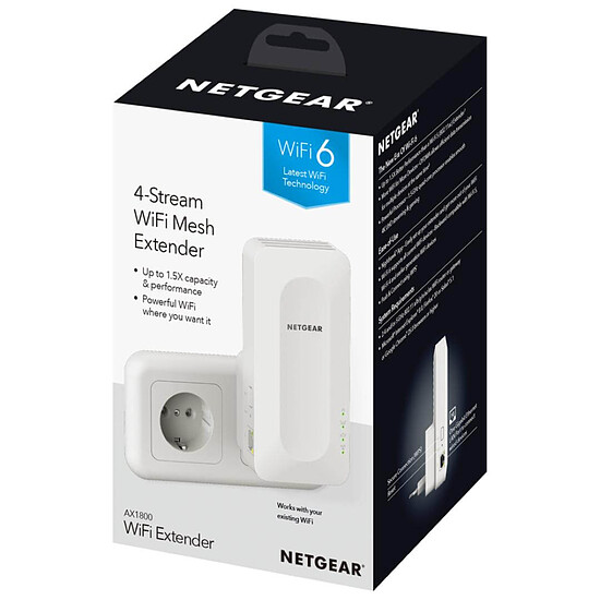 Répéteur Wi-Fi Netgear EAX15 - Répéteur WiFi Mesh AX1800 - Autre vue