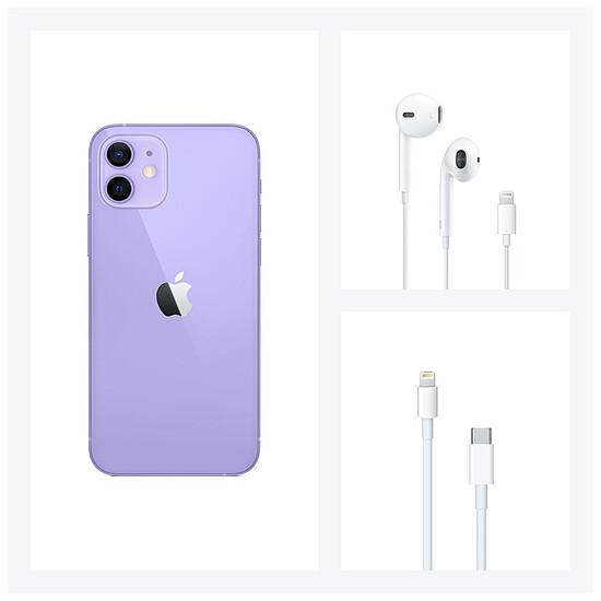 Smartphone reconditionné Apple iPhone 12 mini (Mauve) - 256 Go · Reconditionné - Autre vue