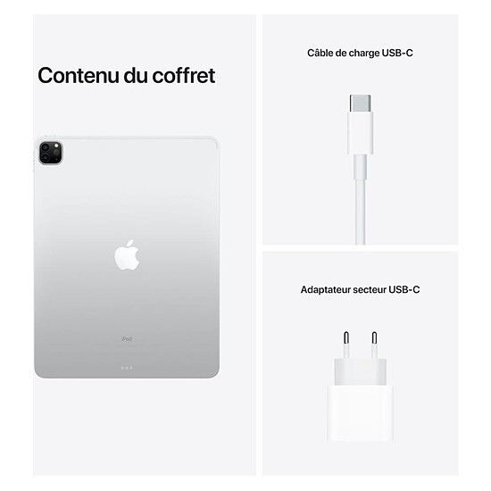 Tablette reconditionnée Apple iPad Pro 2021 12,9 pouces Wi-Fi - 256 Go - Argent · Reconditionné - Autre vue