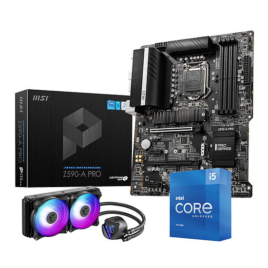 Kit upgrade PC Intel Core i5 11600K - MSI Z590 - CoreLiquid 240R