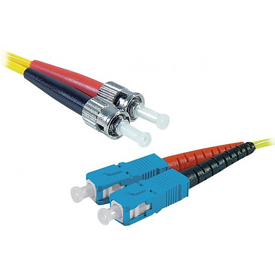 Câble fibre Optique Jarretière optique duplex monomode 2mm OS2 ST-UPC/SC-UPC, 10 m