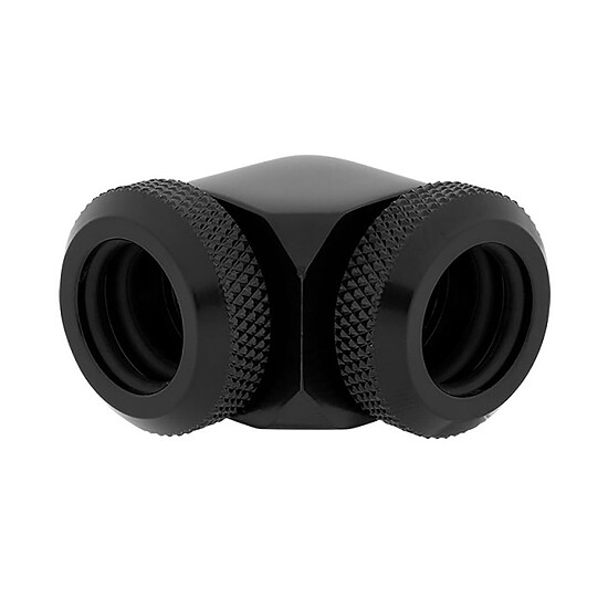 Watercooling Custom Corsair Hydro X Series XF Hardline Embout 90° 14mm OD - Noir x 2 - Autre vue