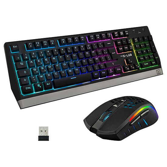 Clavier souris gamer The G-Lab Combo Tungsten