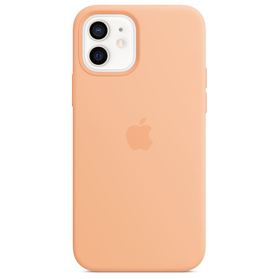 Coque et housse Apple Coque en silicone avec MagSafe pour iPhone 12 / 12 Pro - Orange (Melon)