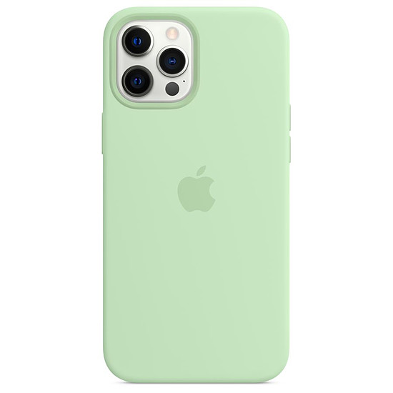 Coque et housse Apple Coque en silicone avec MagSafe pour iPhone 12 Pro Max - Vert (Pistache)