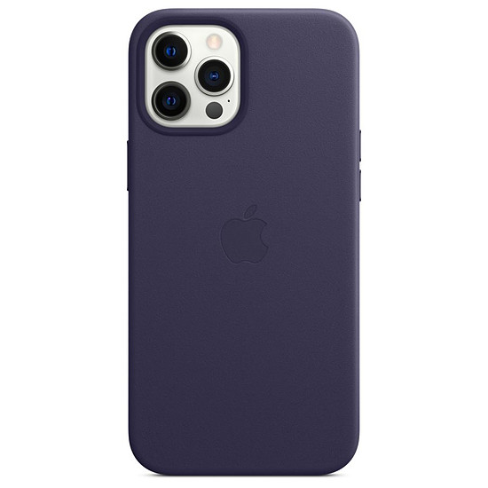 Coque et housse Apple Coque en cuir avec MagSafe pour iPhone 12 Pro Max - Violet profond