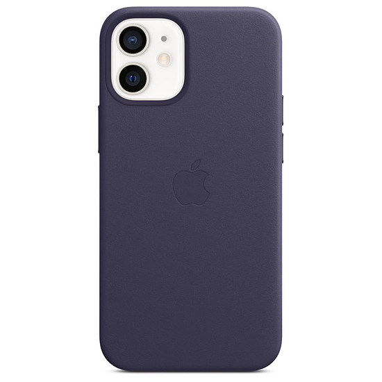 Coque et housse Apple Coque en cuir avec MagSafe pour iPhone 12 mini - Violet profond