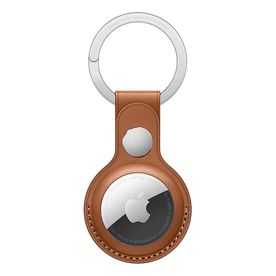Accessoires montre et bracelet Apple Porte-clés en cuir AirTag - Havane