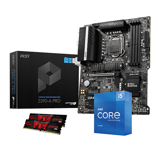 Kit upgrade PC Intel Core i5 11600K - MSI Z590 - RAM 16Go