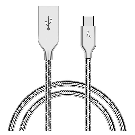 Câble USB Akashi Câble USB-C - USB-A Métal Incassable - 1m