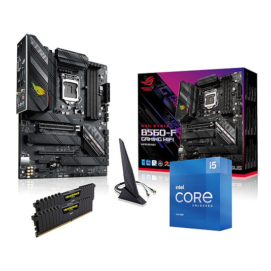 Kit upgrade PC Intel Core i5 11600K - Asus B560 - RAM 16 Go