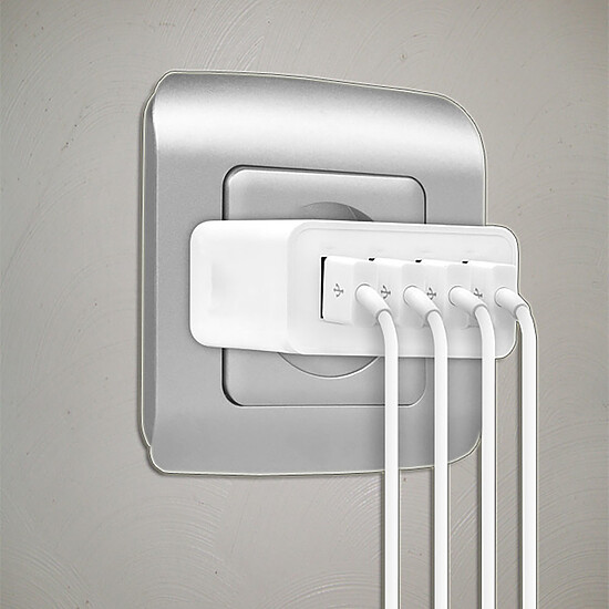 Chargeur Akashi Turbo Chargeur Secteur 4 USB-A 5A - Autre vue