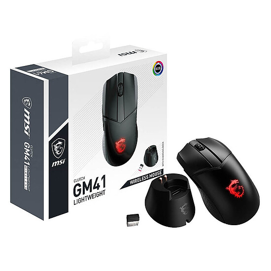 Souris PC MSI Clutch GM41 Lightweight Wireless - Autre vue