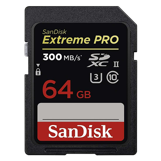 Carte mémoire SanDisk Extreme PRO UHS-II U3 64 Go