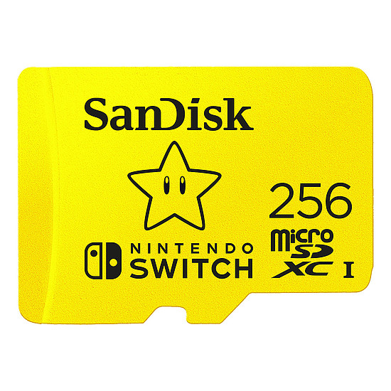 Carte mémoire SanDisk microSDXC Nintendo Switch 256 Go