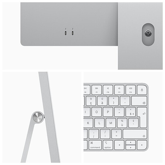Mac et iMac reconditionné Apple iMac (2021) 24" 8 Go / 256 Go Argent (MGPC3FN/A) · Reconditionné - Autre vue