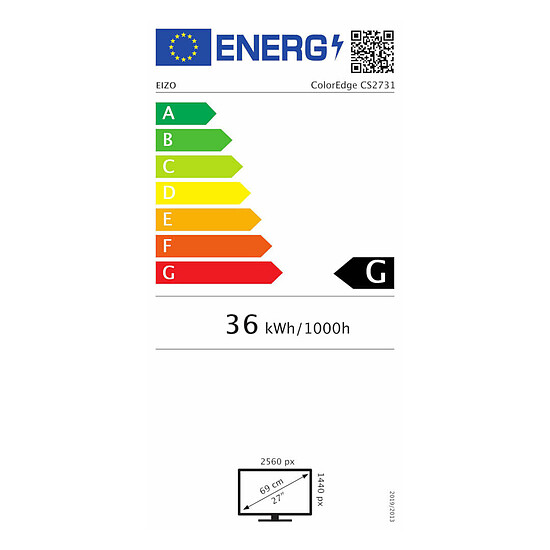 Écran PC Eizo ColorEdge CS2731-BK - Autre vue