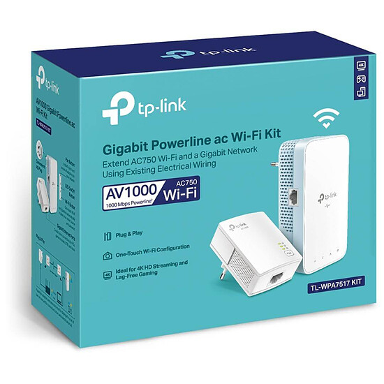 CPL TP-Link TL-WPA7517 KIT - Pack 2 CPL1000/WiFi AC750 - Autre vue