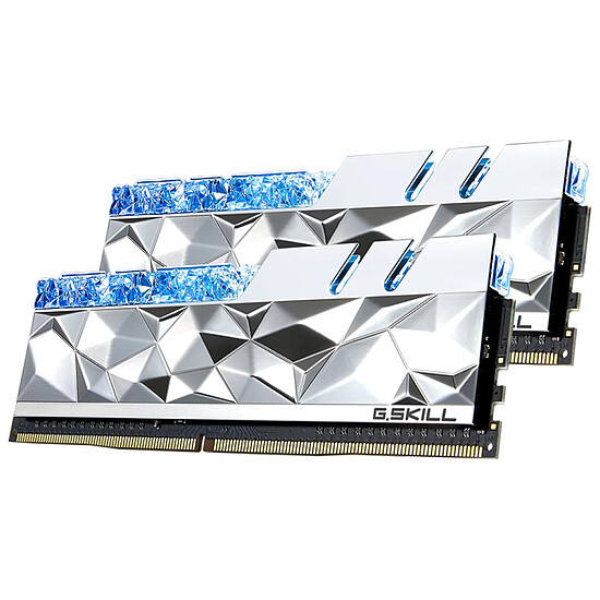 Mémoire G.Skill Trident Z Royal Elite Silver RGB - 2 x 8 Go (16 Go) - DDR4 5333 MHz - CL22