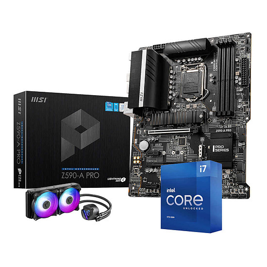 Kit upgrade PC Intel Core i7 11700K - MSI Z590 - CoreLiquid 240R