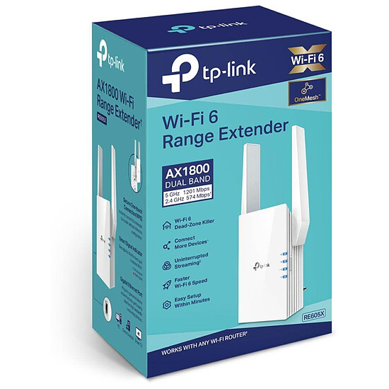 Répéteur Wi-Fi TP-Link RE605X - Répéteur WiFi Mesh AX1800 - Autre vue