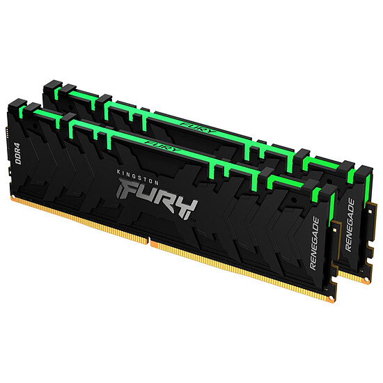 Mémoire RAM Kingston Fury Renegade RGB - 2 x 8 Go (16 Go) - DDR4 3600 MHz - CL16