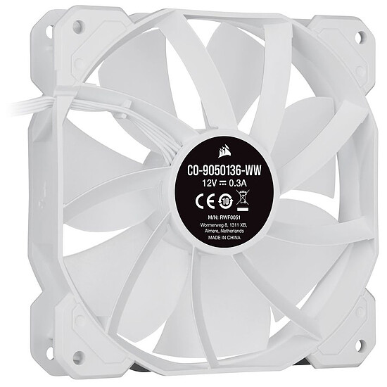 Ventilateur Boîtier Corsair SP120 RGB ELITE - Blanc - Autre vue
