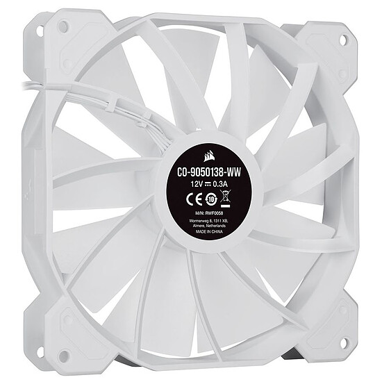 Ventilateur Boîtier Corsair SP140 RGB ELITE - Blanc - Autre vue
