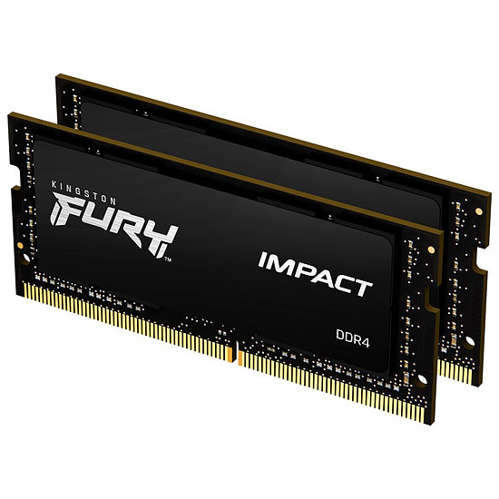 Mémoire Kingston Fury Impact SO-DIMM - 2 x 32 Go (64 Go) - DDR4 2666 MHz - CL16