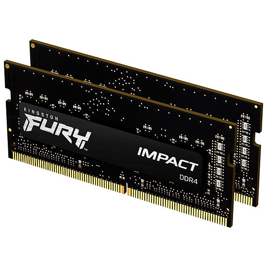 Mémoire Kingston Fury Impact SO-DIMM - 2 x 8 Go (16 Go) - DDR4 2933 MHz - CL17