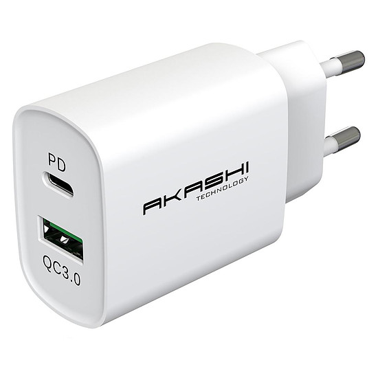 Chargeur Akashi Chargeur Secteur 20W USB-A Quick Charge 3.0