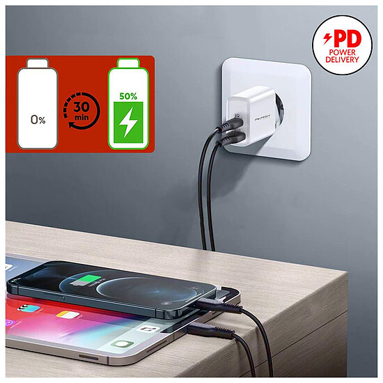 Chargeur Akashi Chargeur Secteur Intelligent 38W - Autre vue