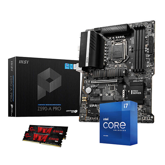 Kit upgrade PC Intel Core i7 11700K - MSI Z590 - RAM 16 Go