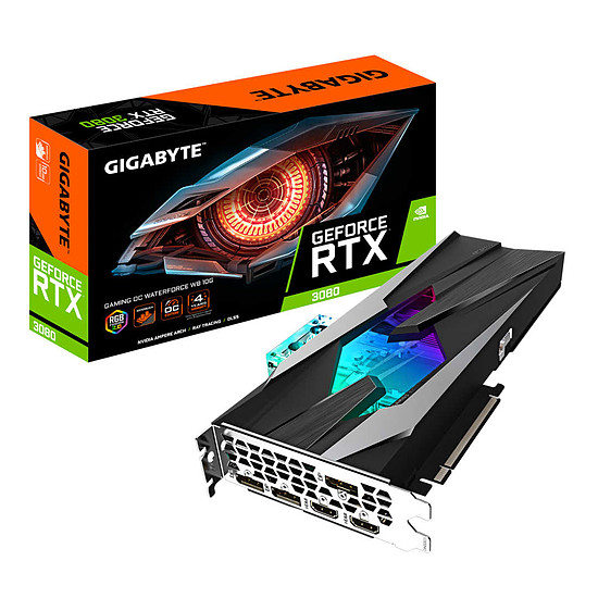 Carte graphique Gigabyte GeForce RTX 3080 GAMING OC WATERFORCE WB rev 2.0 (LHR)