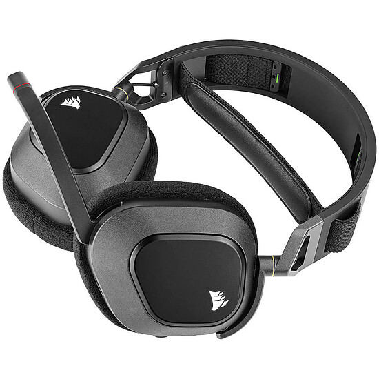 Casque micro Corsair HS80 RGB Wireless - Noir - Autre vue